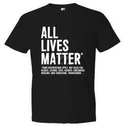 All Lives Matter - Some Restrictions Apply