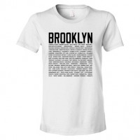 Brookyln All Area Names In List - Tee Shirt