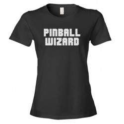 Pinball Wizard Backglass Font Player - Tee Shirt
