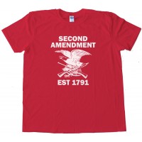 1791 Second Amendment Eagle With Guns - Tee Shirt