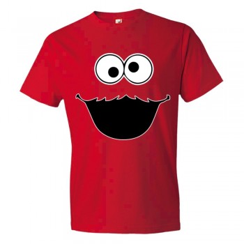 Big Cookie Monster Face - Tee Shirt