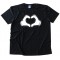 Cartoon Heart Hands Love - Tee Shirt