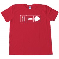 Eat Sleep And Chicago Blackhawks Hockey - Tee Shirt