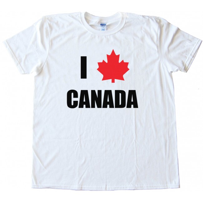 I Love Canada Maple Leaf - Tee Shirt