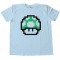 Mario Brothers 1Up Free Life Green Muchroom - Tee Shirt