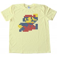 Mario Brothers Mario Sprite 8 Bit Pixel Nintendo - Tee Shirt