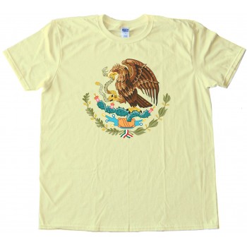 Mexico Flag Center - Tee Shirt