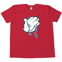 Praying Hands Mickey Mouse Style - Tee Shirt