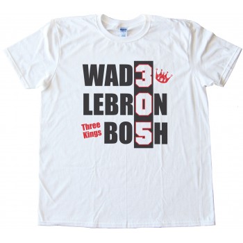 Three Kings - Miami Heat - Wade Lebron Bosh Tee Shirt