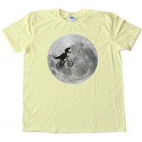 Trex On A Bike In Front Of The Moon - Tee Shirt