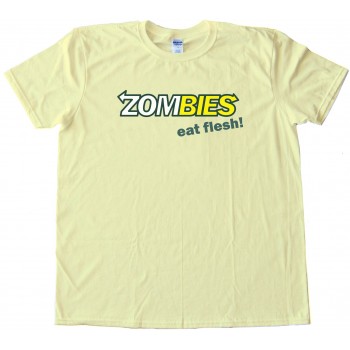 Zombies Eat Flesh Subway Eat Fresh - Tee Shirt