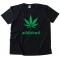 Addicted Marijuana Leaf Adidas Parody Tee Shirt