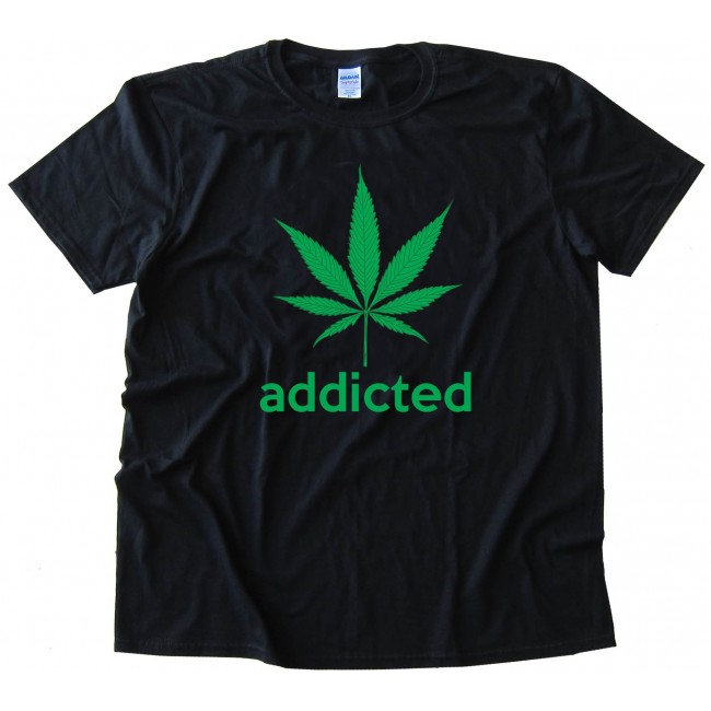 Addicted Marijuana Leaf Adidas Parody 