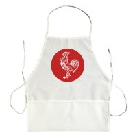 Apron Sriracha Rooster Emblem Logo