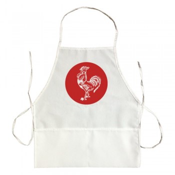 Apron Sriracha Rooster Emblem Logo