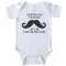 Baby Bodysuit - I Mustache You A Question But I'M A Baby And Can'T Speak -
