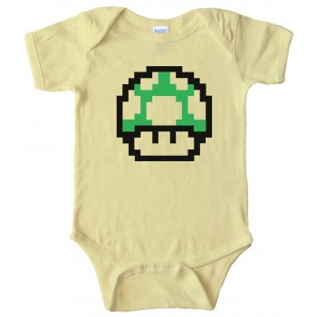 Baby Bodysuit - Mario Brothers One Up Mushroom -
