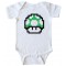 Baby Bodysuit - Mario Brothers One Up Mushroom -