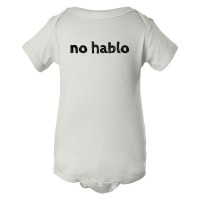 Baby Bodysuit No Hablo I Don'T Speak Spanish