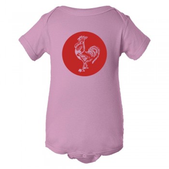 Baby Bodysuit Sriracha Rooster Emblem Logo
