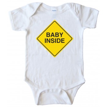 Baby On Board Baby Inside - Baby Bodysuit