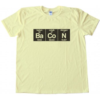 Bacon Periodic Chart Tee Shirt