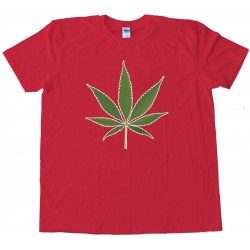 Big Marijuana Leaf Pot Weed Tee Shirt