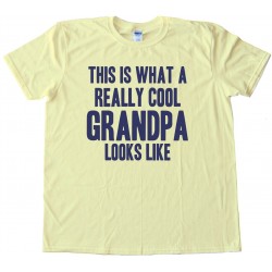 Big Text This Is What A Really Cool Grandpa Looks Like - Tee Shirt