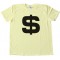 Big Us Dollar Sign Tee Shirt