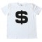 Big Us Dollar Sign Tee Shirt