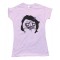 Female Black Hair Me Gusta Rage Comic Face Tee Shirt