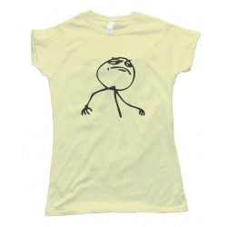 Female F$%&Amp; Yeah Rage Comic Face Tee Shirt