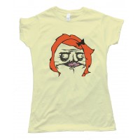 Female Red Hair Me Gusta Rage Comic Face Tee Shirt