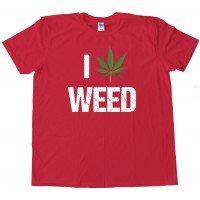 I Love Marijuana Pot Leaf Tee Shirt
