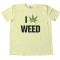 I Love Marijuana Pot Leaf Tee Shirt