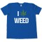 I Love Marijuana Pot Leaf Tee Shirt