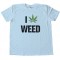 I Love Marijuana Pot Leaf Tee Shirt