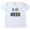 I Love Marijuana Pot Leaf Tee Shirt