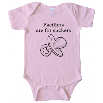 Pacifiers Are For Suckers - Baby Bodysuit