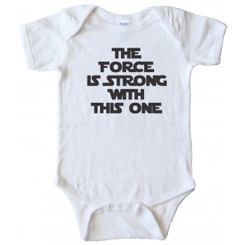 The Force Is Strong With This One - Star Wars - Baby Bodysuit