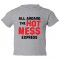 Toddler Sized All Aboard The Hot Mess Express - Tee Shirt Rabbit Skins
