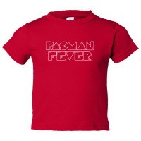 Toddler Sized Pacman Fever Classic Gaming Logo - Tee Shirt Rabbit Skins