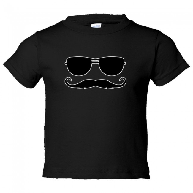 Toddler Sized Ray Ban Sunglasses With Killer Mustache - Tee Shirt ...