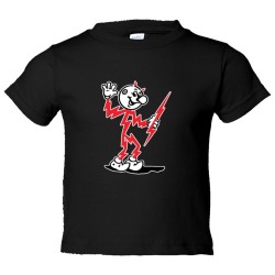 Toddler Sized Retro Electricty Guy Killowatt Man - Tee Shirt Rabbit Skins