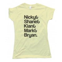 Westlife Band Member NamesTee Shirt