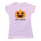 Womens 8 Bit Halloween Pumpkin - Tee Shirt