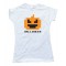 Womens 8 Bit Halloween Pumpkin - Tee Shirt