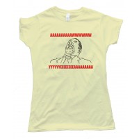 Womens Aaawwww Yeeaaaahhhh With Text Rage Face Tee Shirt