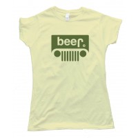 Womens Beer Jeep Logo - Tee Shirt