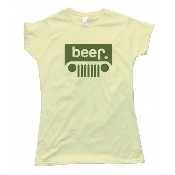 Womens Beer Jeep Logo - Tee Shirt